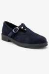 Forever & Always Shoes Janney Leather Strap Loafers In Blue