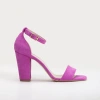 Forever & Always Shoes Women's Pink / Purple Jess - Fuchsia Suede Sandals In Fuchsia