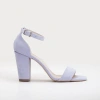 Forever & Always Shoes Women's Pink / Purple Jess - Lilac Suede Sandals In Lilac