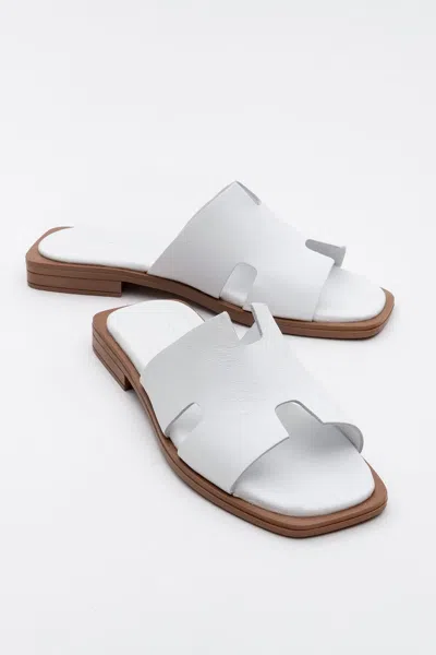 Forever & Always Shoes Jez Leather Slide Sandal (women)