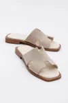 Forever & Always Shoes Jez Leather Slide Sandal (women) In Multi