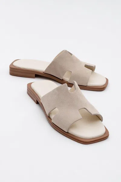 Forever & Always Shoes Jez Leather Slide Sandal (women)