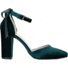 Forever & Always Shoes Women's Jolie - Emerald Green Wedding Heels With Ribbon