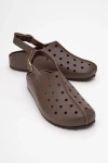 Forever & Always Shoes Justa Leather Clogs In Brown Leather