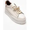 Forever & Always Shoes Laren Leather Buckle Sneakers In Neutral