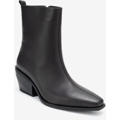 Forever & Always Shoes Lexia Leather Western Boot In Black