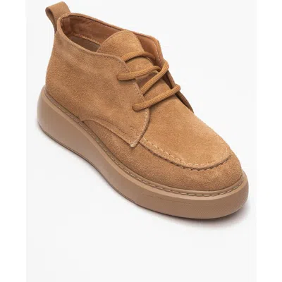 Forever & Always Shoes Lilya Leather Chukka Boot In Brown