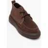 Forever & Always Shoes Lilya Leather Chukka Boot In Brown