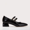 Forever & Always Shoes Lizbeth Mary Jane Shoes In Black Patent