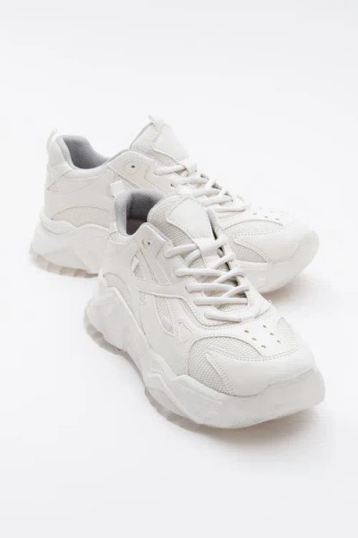 Forever & Always Shoes Loretta Platform Sneakers In White