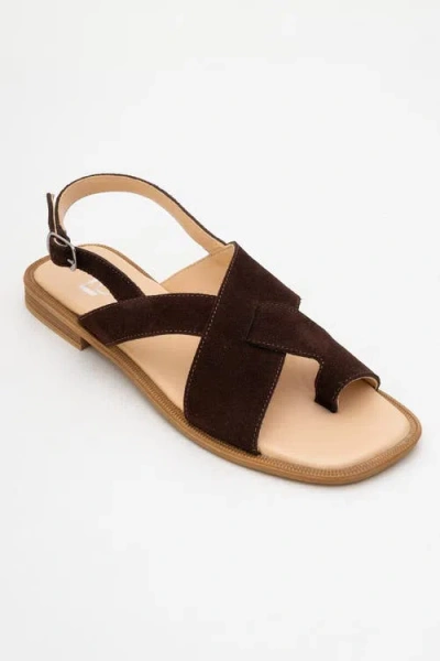 Forever & Always Shoes Louna Leather Thong Sandals