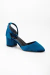 Forever & Always Shoes Marcelle Low Block Heel Pumps