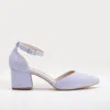 Forever & Always Shoes Marcelle Low Block Heel Pumps