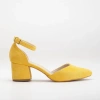 Forever & Always Shoes Women's Yellow / Orange Marcelle - Mustard Yellow Suede Pumps In Yellow/orange