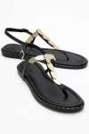 Forever & Always Shoes Marea Leather Flat Sandal