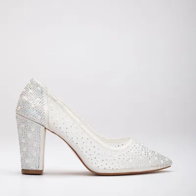 Forever & Always Shoes Women's White Margaret - Ivory Lace Stiletto