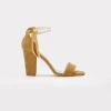 Forever & Always Shoes Women's Yellow / Orange Melissa - Mustard Sandals With Pearls In Yellow/orange