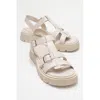 Forever & Always Shoes Melvin Leather Sandal In Brown