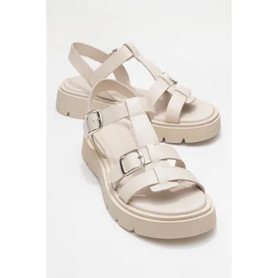 Forever & Always Shoes Melvin Leather Sandal In Brown