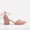 Forever & Always Shoes Women's Rose Gold Miranda - Dusty Pink Shoes With Pearls In Dusty Pink