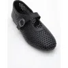 Forever & Always Shoes Mirella Braided Leather Ballet Flats In Black