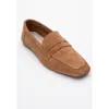 Forever & Always Shoes Morne Leather Loafers In Yellow
