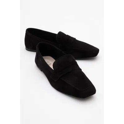 Forever & Always Shoes Morne Leather Loafers In Black