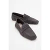 Forever & Always Shoes Morne Leather Loafers In Gray
