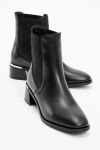 Forever & Always Shoes Neiva Leather Chelsea Boot In Black