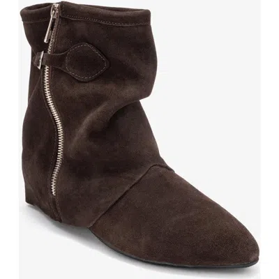 Forever & Always Shoes Noar Leather Zip Boot In Brown