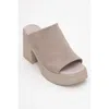 Forever & Always Shoes Nola Leather Platform Mules