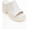 Forever & Always Shoes Nola Leather Platform Mules In Brown
