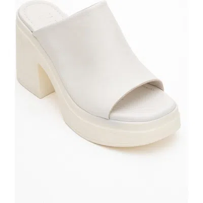 Forever & Always Shoes Nola Leather Platform Mules In Brown