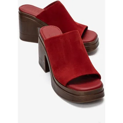 Forever & Always Shoes Nola Leather Platform Mules In Animal Print