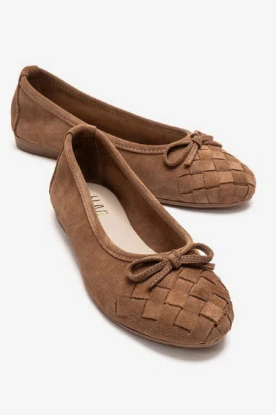 Forever & Always Shoes Nopos Leather Cap Toe Ballet Flat In Multi