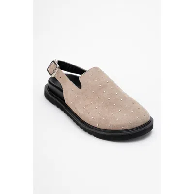 Forever & Always Shoes Our Leather Studded Clogs In Brown