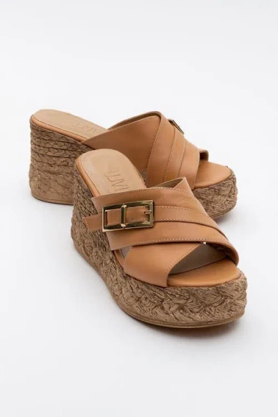 Forever & Always Shoes Palmas Leather Platform Sandal