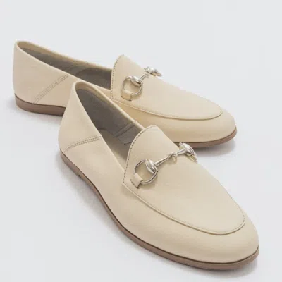 Forever & Always Shoes Women's Neutrals Penny - Beige Leather Horsebit Loafers