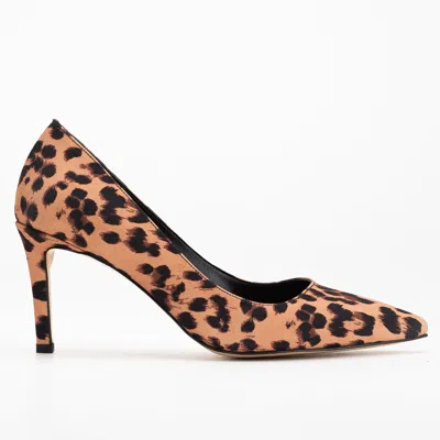 Forever & Always Shoes Perla Pointed Toe Stiletto Pumps In Animal Print