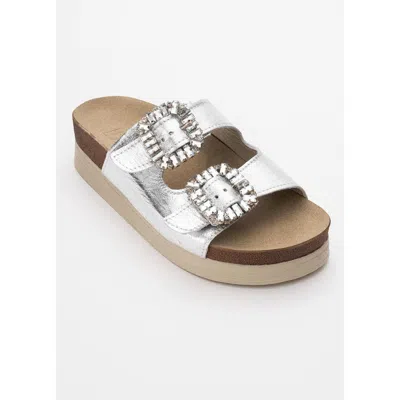 Forever & Always Shoes Polacca Leather Slide Sandal