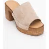 Forever & Always Shoes Pull Leather Platform Mules
