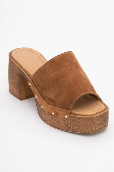 FOREVER & ALWAYS SHOES PULL LEATHER PLATFORM MULES (WOMEN)