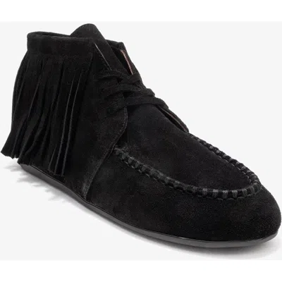 Forever & Always Shoes Raux Leather Ankle Boot In Black