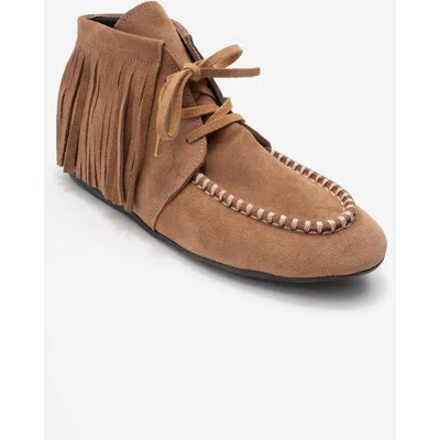Forever & Always Shoes Raux Leather Ankle Boot In Brown