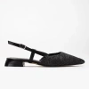 Forever & Always Shoes Riley Woven Slingback Flats