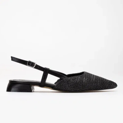 Forever & Always Shoes Riley Woven Slingback Flats