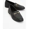 Forever & Always Shoes Rory Leather Bit Loafer In Black Leather
