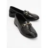 Forever & Always Shoes Rory Leather Bit Loafer In Black Patent Leather