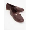 Forever & Always Shoes Rory Leather Bit Loafer In Burgundy Brown Leather