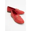 Forever & Always Shoes Rory Leather Bit Loafer In Red Leather